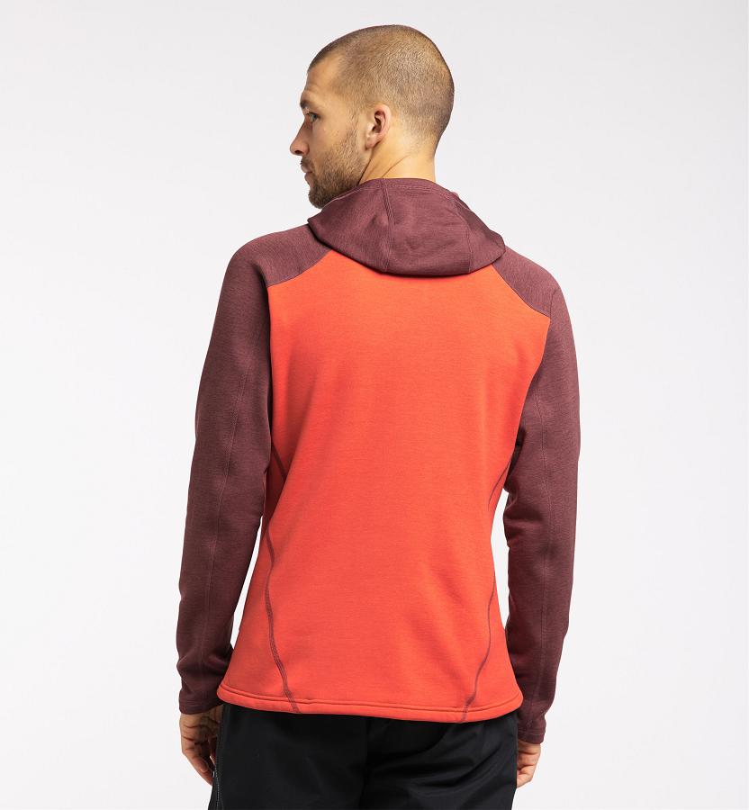 Haglöfs Mens Heron Fleece Red New Zealand 53064FACK